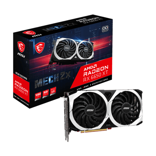 MSI RX 6650 XT Mech 2X OC 8GB Gaming Graphics Card